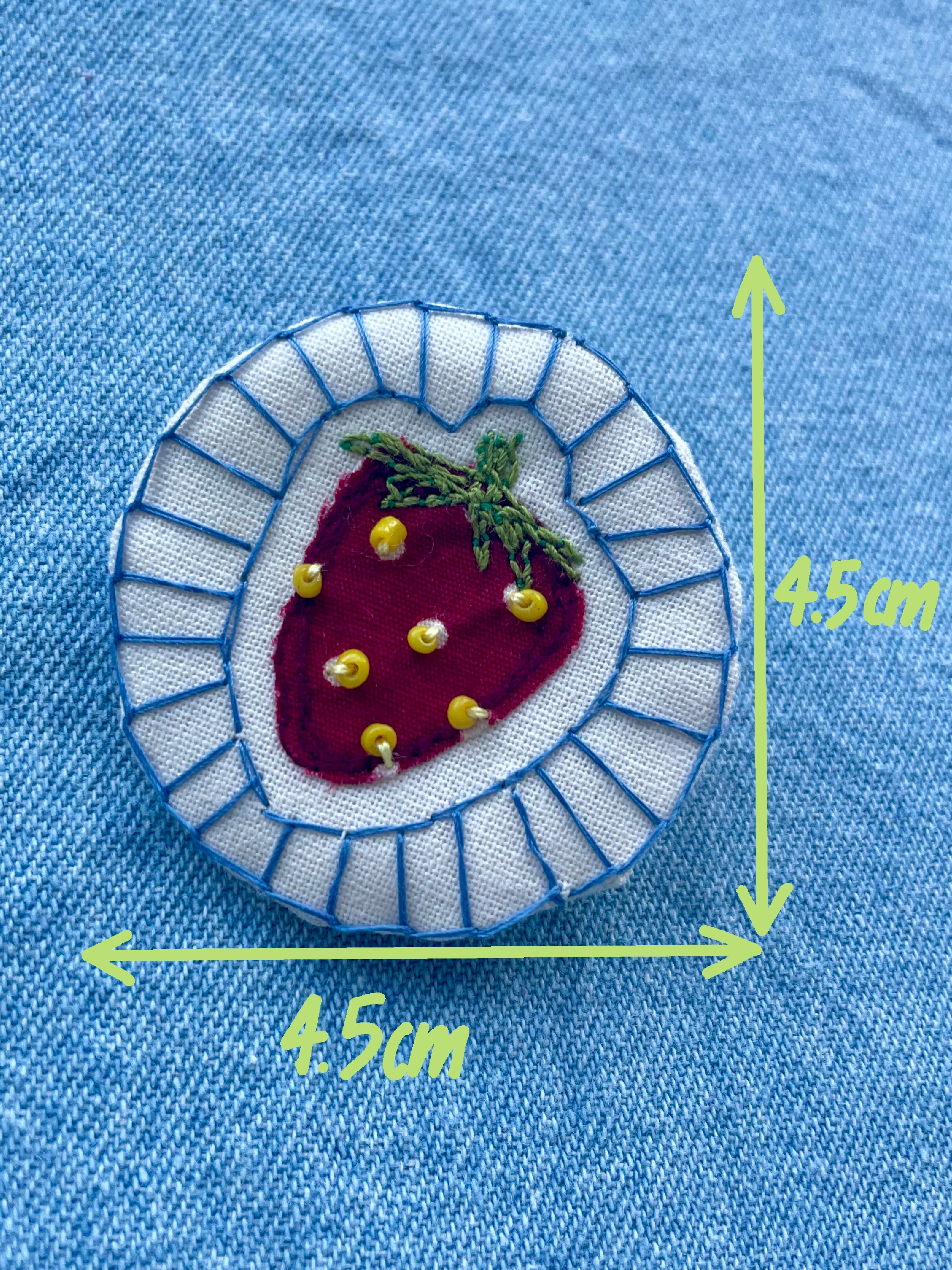 Strawberry Brooch