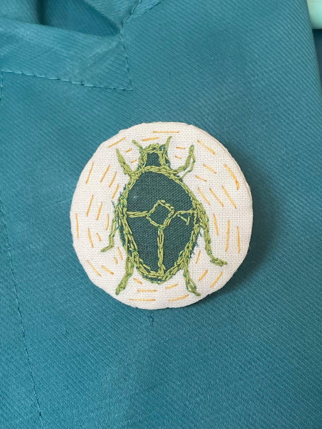 Beetle Brooch