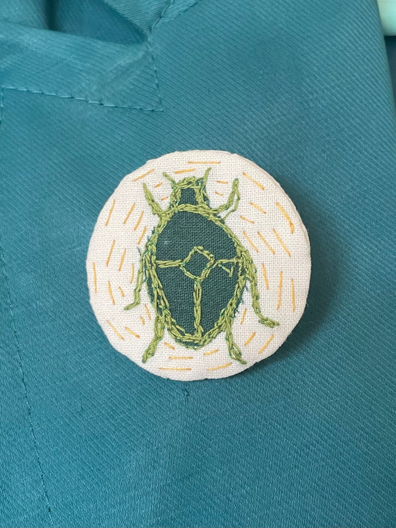 Beetle Brooch